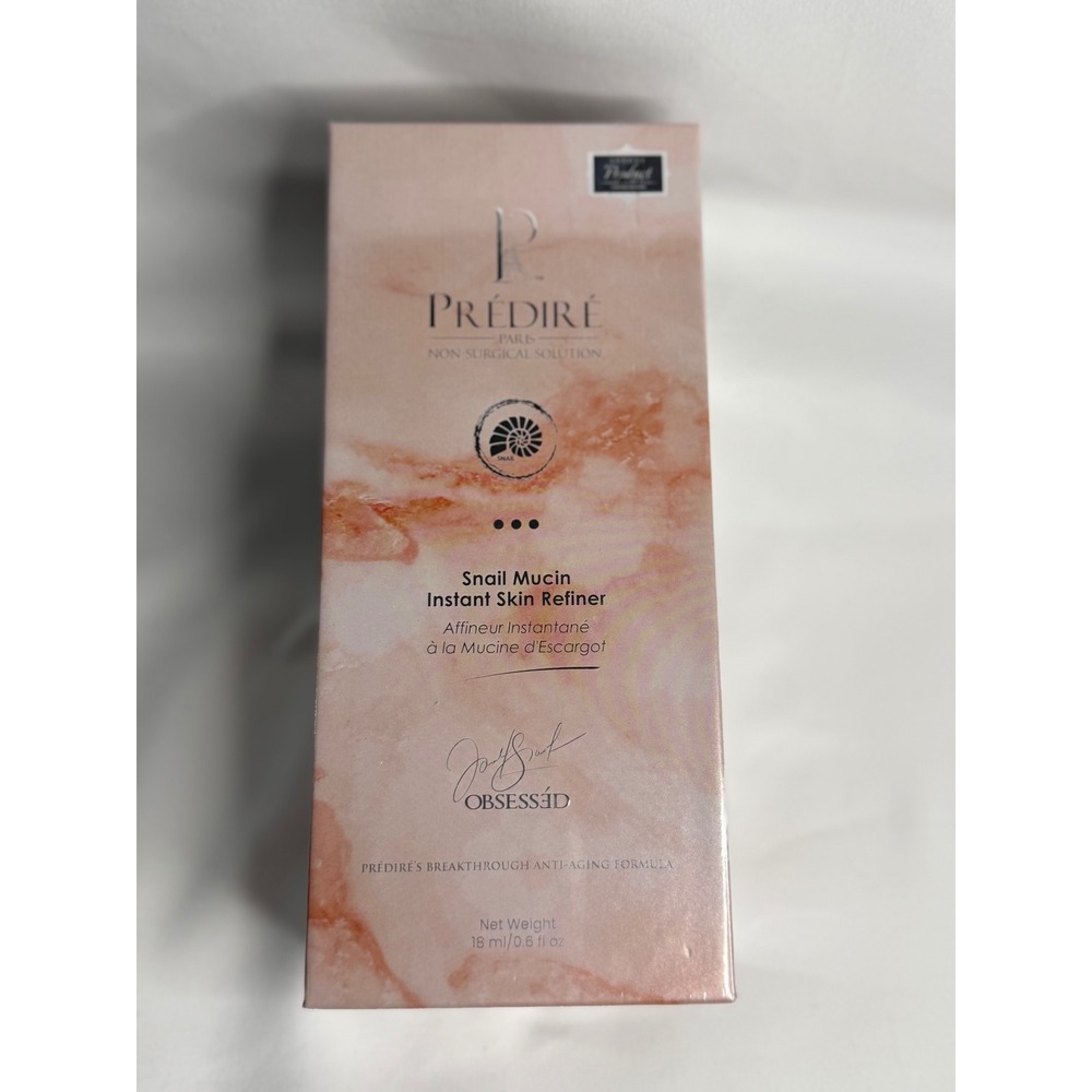 Predire Paris Snail Mucin Instant Skin Refiner Non-Surgical Solution 0.6oz New